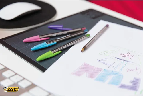 Miniatura 4 de BIC Cristal - Bolígrafos de bola, paquete de 8, colores surtidos (Fashion + Estándar) - Punta de 1,6 mm con escritura suave