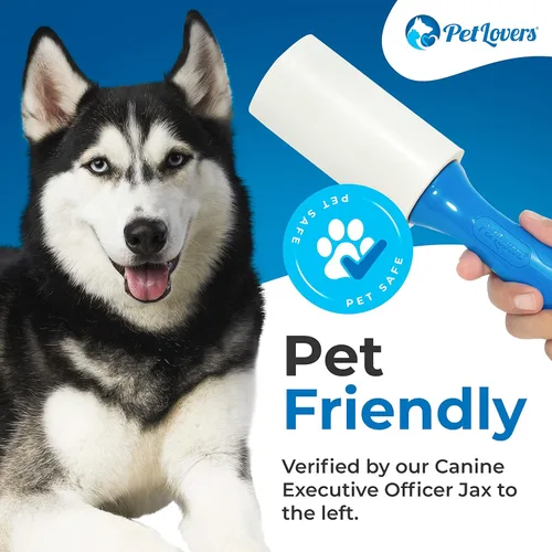 Miniatura 3 de PetLovers - Rodillos de pelusa para quitar el pelo de las mascotas. Extraadherente. Paquete de 6 unidades. Removedor de pelusa para la ropa