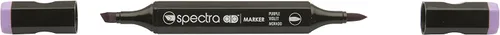 Miniatura 10 de AD Marker Chartpak Spectra, Tri-Nib y cepillo de doble punta, azul horizonte, 1 cada uno (S015AD)