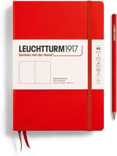Miniatura 39 de LEUCHTTURM1917 - Cuaderno de tapa dura mediano A5 con 251 páginas numeradas para escritura y diario (verde menta, con puntos)