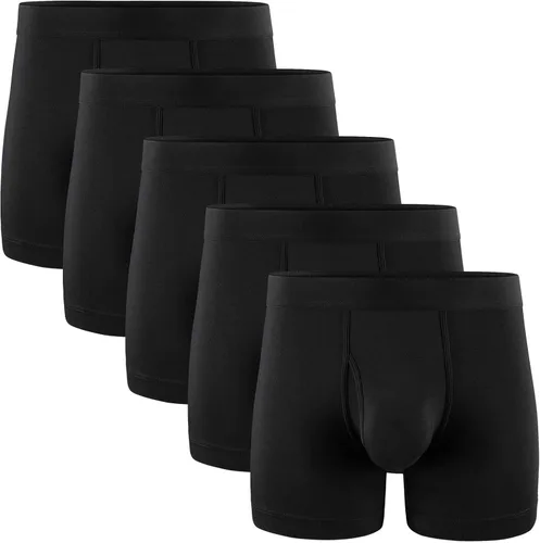 5Mayi - Paquete de ropa interior para hombre, calzoncillos tipo bóxer de algodón, longitud regular, tallas S, M, L, XL y XXL