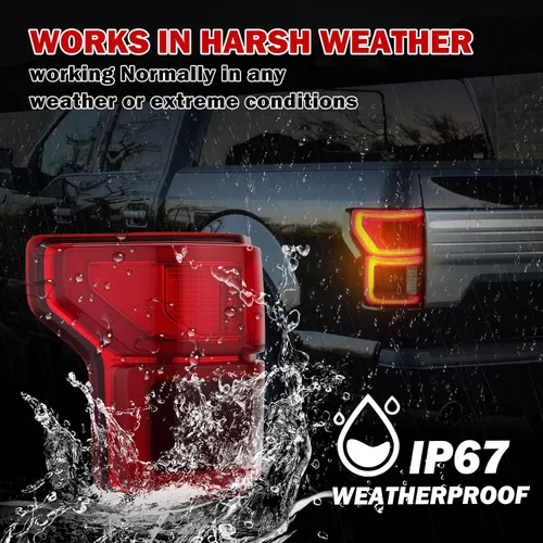 Miniatura 4 de Conjunto de luz trasera LED para Ford F150 2018 2019 2020 con lámpara trasera de punto ciego KL3Z13405B (lado izquierdo del conductor)
