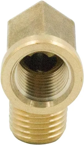 Miniatura 5 de Codo de calle de latón de 90 grados, 1/2 pulgada NPT macho x 1/2 pulgada NPT hembra forjado tubería (paquete de 2)