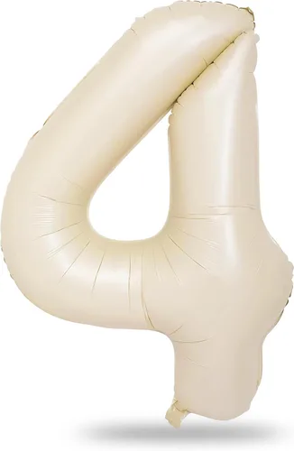 Miniatura 95 de Globo dorado champán con el número 5, globos de aluminio autoinflables grandes de 40 pulgadas del 0 al 9, globo de helio digital 5 dorado claro
