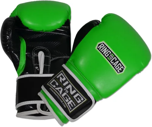 Miniatura 3 de Guantes de boxeo para entrenamiento de gimnasio Verde neón/negro