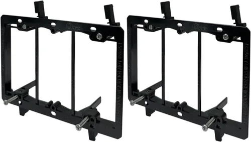 Miniatura 12 de iMBAPrice Soporte de montaje de bajo voltaje de 2 bandas, soporte para paneles de yeso para placas de pared de paso de cables, soporte LV2-2