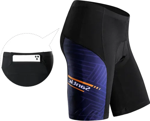 Miniatura 69 de Santic Pantalones cortos de ciclismo para hombre, pantalones acolchados para ciclismo, ropa de ciclismo