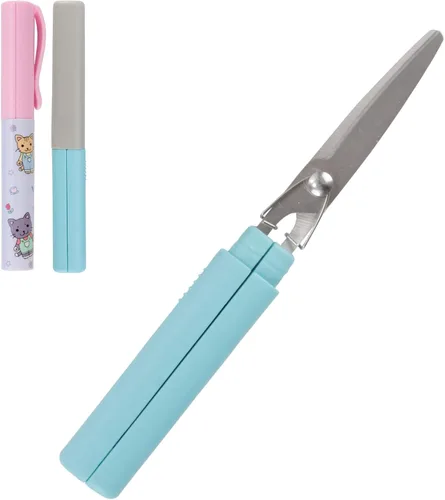 Miniatura 13 de Mini Pen Tijeras portátiles de seguridad de viaje – Gatito de jardín, gatito juguetón y cachorro de chef – 1 par cada uno
