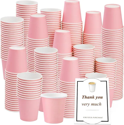 Miniatura 20 de Paquete de 50 vasos de papel desechables de 3 onzas, vasos de papel para baño de café, tazas pequeñas para aperitivos, baño, expreso, perfecto