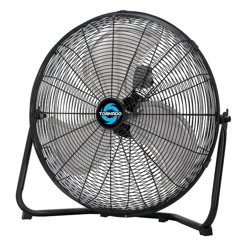 Miniatura 10 de Tornado - Ventilador de piso de metal de alta velocidad de 12 pulgadas, 3 velocidades, enfriamiento potente para espacios industriales, comerciales