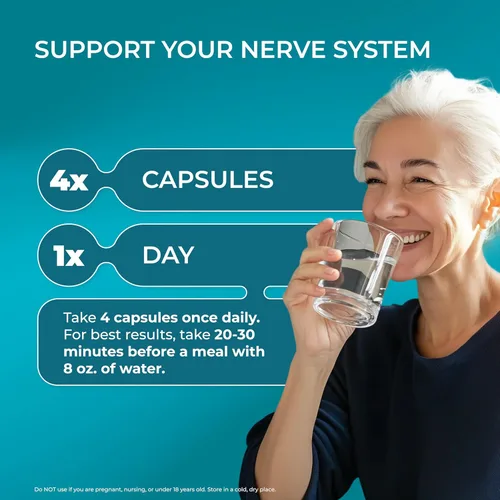 Miniatura 5 de PUREHEALTH RESEARCH Nerve Regen Formula - Suplemento de apoyo nervioso para pies y manos - con ácido alfa lipoico ALA, benfotiamina, acetil