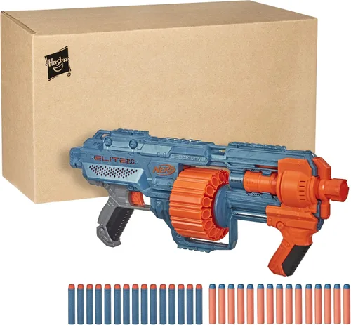 Miniatura 2 de NERF Elite 2.0 Shockwave RD-15 Blaster, 30 dardos, tambor giratorio de 15 dardos, juguete al aire libre para niños de 8 años en adelante