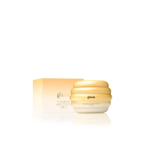 Miniatura 2 de Gisou Honey Gloss Ceramide Therapy Mascarilla para el cabello – Reparación profunda e hidratación con miel Mirsalehi, ceramidas y ácido hialurónico
