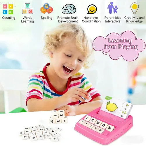 Miniatura 2 de Juego de cartas didácticas 2 en 1 y cartas educativas a juego para niños de 3 a 6 años, juguetes de aprendizaje, alfabeto fonético ABC, ortografía