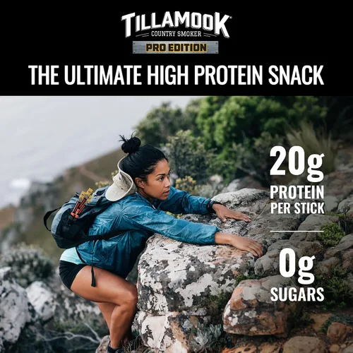 Miniatura 5 de Tillamook Country Smoker PRO Edition - Palitos de carne, cero azúcar, original, 2 onzas (8 barritos), salchichas ahumadas de madera dura, carne