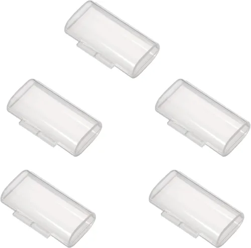 Miniatura 8 de Heyiarbeit Caja de almacenamiento de batería para 8 pilas AA, color transparente (paquete de 1)