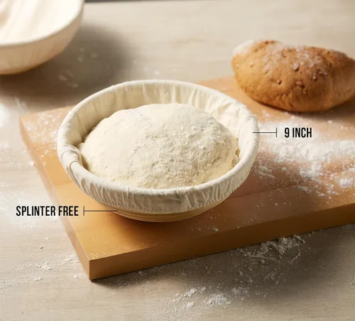 Miniatura 4 de Cesta de prueba de pan Banneton, Kook, Cesta de prueba de pan de masa madre, Prueba de pan Banneton, Cestas artesanales para hacer pan de masa