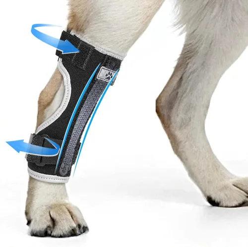 Soporte para piernas de perro, soporte para piernas traseras caninas, alivia el dolor de esguinces, artritis, mejora la estabilidad, ayuda con la