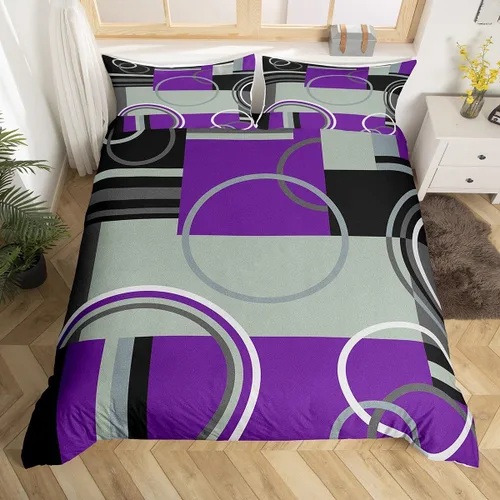 Miniatura 12 de Erosebridal Bohemian Duvet Cover Twin Country Southwestern Comforter Cover for Kids Teens Boho Aztec Arrows Diamond Bedding Set Black Gray Geometric