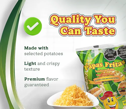 Miniatura 4 de R&G Patatas fritas Angel Hair - Bocadillo crujiente con sabor prémium - Bolsa de patatas fritas tamaño fiesta de 2.2 lbs - Comidas y alimentos