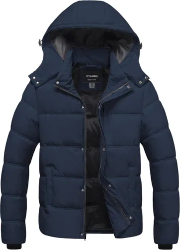 Miniatura 11 de Chaqueta acolchada impermeable para hombre, abrigo de invierno cálido y grueso, chaqueta parka, chaqueta de esquí y snowboard Rojo