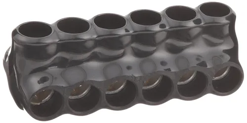 Miniatura 17 de Morris Productos 97643 Conector multi-cable, aislado, entrada dual, negro, 3 puertos, 250 - 6 rango de cables, 5/16" Allen Hex 3 Puertos, 250 - 6