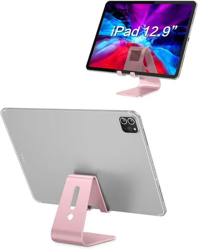 Miniatura 6 de [Versión actualizada de Solid] OMOTON Desktop Cell Phone stand Tablet Stand avanzada, 4mm de grosor de aluminio soporte para teléfono celular