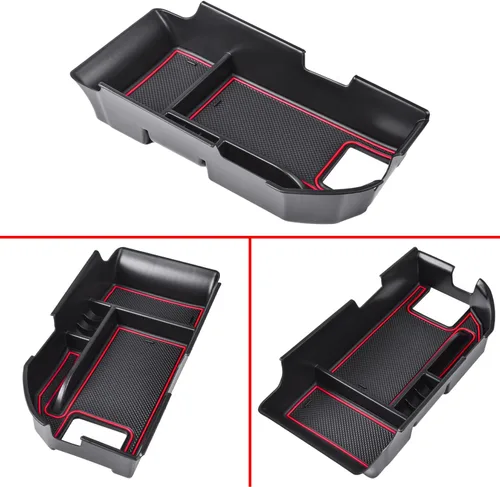 Miniatura 8 de EDBETOS Bandeja Organizadora de Consola Central Compatible con Toyota Camry XLE XSE 2018-2024 y Camry LE SE 2020-2023 2024 Accesorios Caja de Rojo