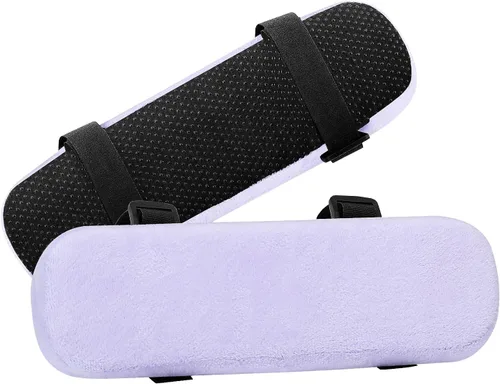 Miniatura 12 de MOSISO Reposabrazos para Silla (Paquete de 2), Fundas de Espuma Viscoelástica para Silla de Casa/Oficina, Cómodas Almohadillas para Brazos de Rosa