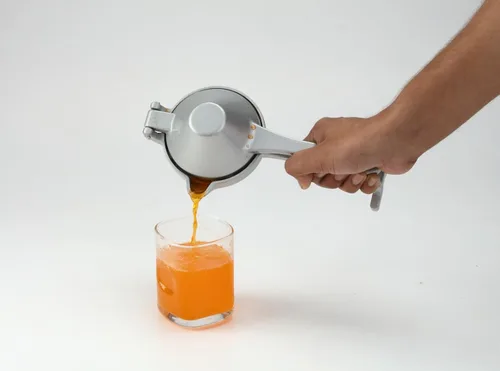Miniatura 3 de Exprimidor de mano Exprimidor manual de aluminio Agarre ergonómico para la extracción eficiente de jugo de cítricos de otras frutas Duradero