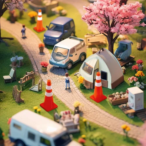 Miniatura 6 de 50 mini conos de tráfico de 1.7 pulgadas, juguete pequeño Alyoen para niños, conos de tráfico naranjas en miniatura, juguete de cono de bloque
