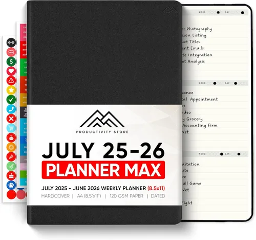 Miniatura 11 de Sin fecha, Agenda 2026, 8.5" x 11" - La Agenda de Productividad #1 para Lograr Tus Objetivos 2026 - Agenda 2026-2027 por PRODUCTIVITY STORE