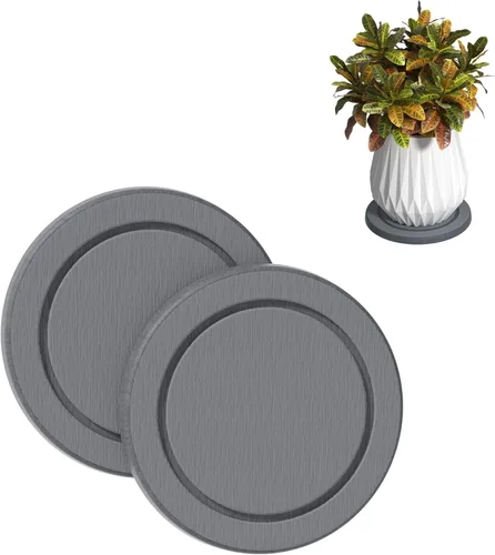 Miniatura 13 de Platillo para plantas, platillos para macetas, bandejas para macetas de tierra de diatomeas de secado instantáneo, bandejas redondas para goteo