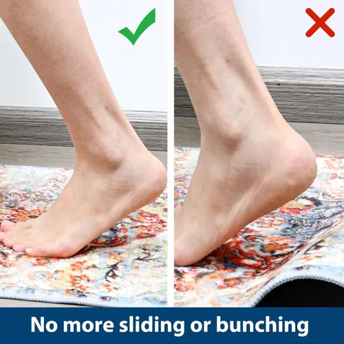 Miniatura 3 de Almohadillas antideslizantes para suelos de madera dura, 2 x 4 pies, para alfombras de área, tapete antideslizante para debajo de la alfombra