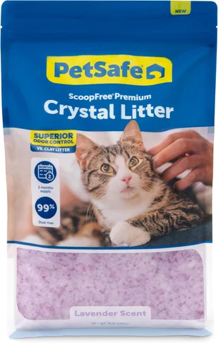 Miniatura 12 de PetSafe ScoopFree Arena de Cristal Premium para Gatos - Cristales Universales de Sílice Ultra-Absorbentes para Caja de Arena - Control de Olores No