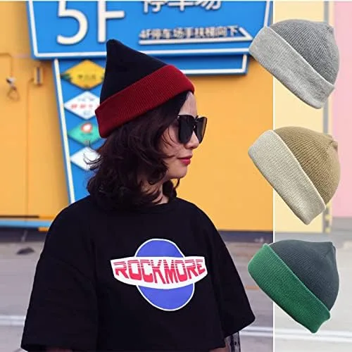 Miniatura 5 de FORTREE Gorro de invierno para mujeres y hombres, gorro de punto cálido