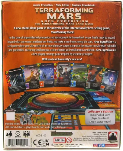 Miniatura 3 de Stronghold Games Terraforming Mars Ares Expedition - Juego de cartas Edición coleccionista, 1 a 4 jugadores, naranja