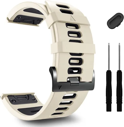 Miniatura 23 de ZPJPPLX 26mm Correas de reloj de fácil ajuste para tactix 8 Fenix 8 51mm 7X Pro 6X 5X, correas deportivas de silicona suave compatibles para Garmin