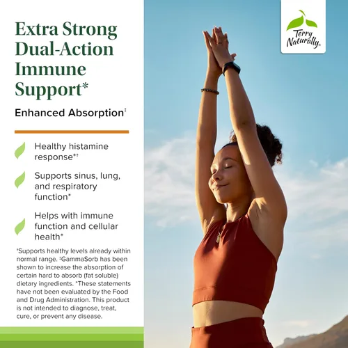 Miniatura 3 de Terry Naturally EuroPharma Quercetina con Vitamina C Extra Strength - Ultra Absorción 60 Cápsulas