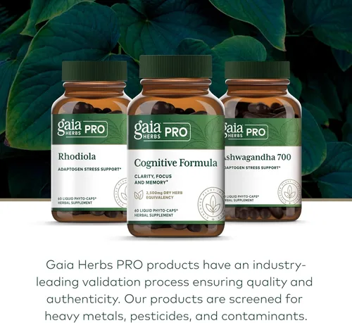 Miniatura 6 de GAIA HERBS PRO Fórmula cognitiva – Suplemento de apoyo para la salud cerebral y el flujo sanguíneo* – Suplemento de apoyo a la circulación* con raíz