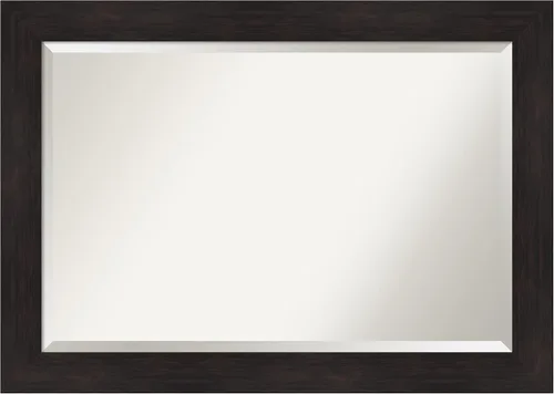 Miniatura 76 de Amanti Art - Espejo con marco para el tocador o para montar en la pared del baño, medidas en pulgadas Grano de café marrón