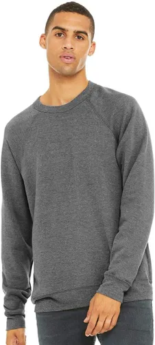 Miniatura 17 de Bella Canvas Sudadera de forro polar de esponja con cuello redondo (3901), Gris oscuro (Dark Grey Marble Fleck), M