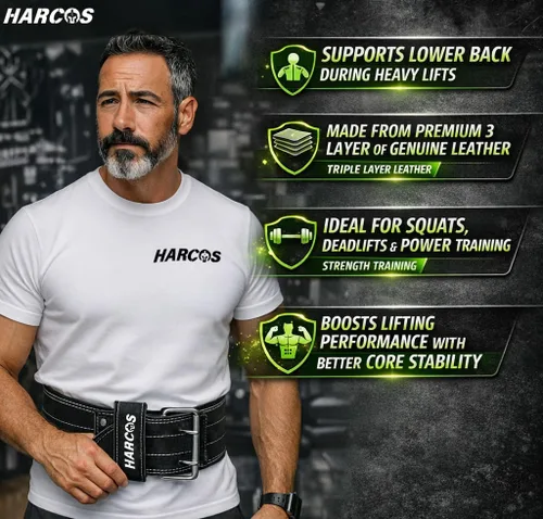 Miniatura 9 de Cinturón de cuero genuino irrompible, no desgarrable de 0.315 in, cinturón de gimnasio pesado para hombres y mujeres, cinturón de entrenamiento