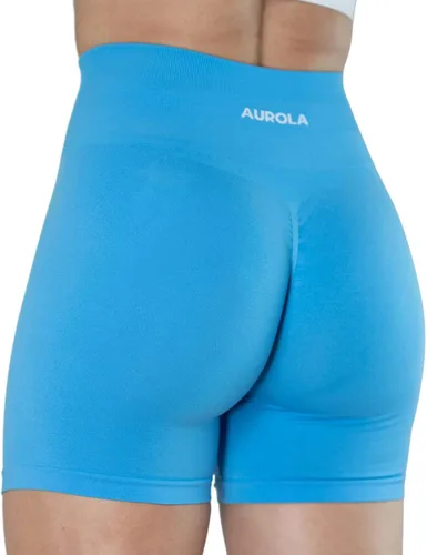 AUROLA Intensify - Pantalones cortos de entrenamiento para mujer, sin costuras, para gimnasio, yoga, correr, deporte, ejercicio activo, fitness