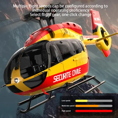 Miniatura 3 de C190 H145 6CH Helicóptero de control remoto avión para adultos principiantes RC Heli solo rotor sin altitudes mantener altitud Hover/posicionamiento