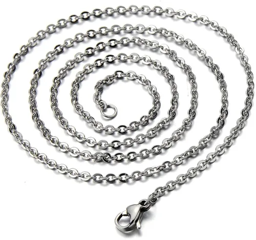 Miniatura 4 de COOLSTEELANDBEYOND Hamsa - Collar colgante de mano de Fátima de acero inoxidable con cadena de 20 pulgadas