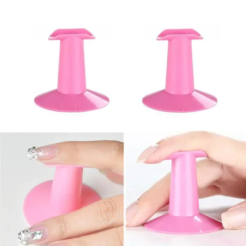 Miniatura 5 de Soporte de plástico para dedos, soporte profesional para arte de uñas, para salón de pintura, soporte práctico de accesorios de diseño