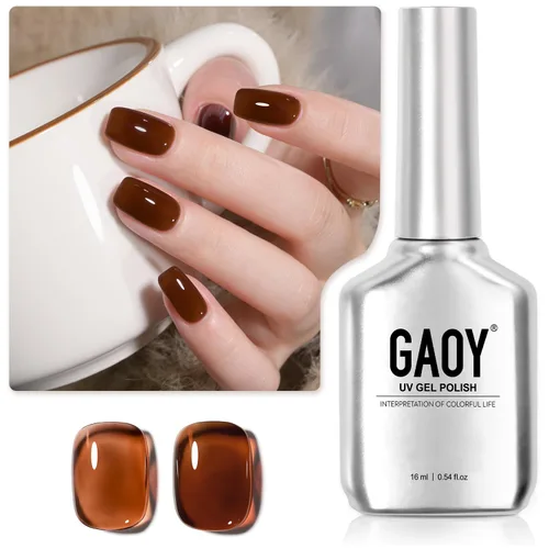 Miniatura 12 de GAOY Esmalte de uñas en gel pastel, 16ml (0.54 onzas líquidas) Rosa, esmalte de gel que se quita remojando y se cura con luz UV para primavera
