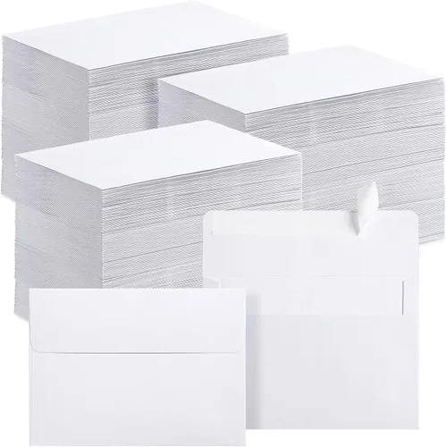 Miniatura 16 de Fainne 500 sobres blancos autoadhesivos imprimibles a granel para invitaciones, bodas, baby shower, fotografía, notas de agradecimiento, postales