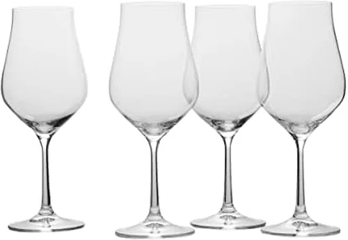 Miniatura 8 de Mikasa Grace - Juego de 4 copas de vino tinto burdeos, 22 onzas